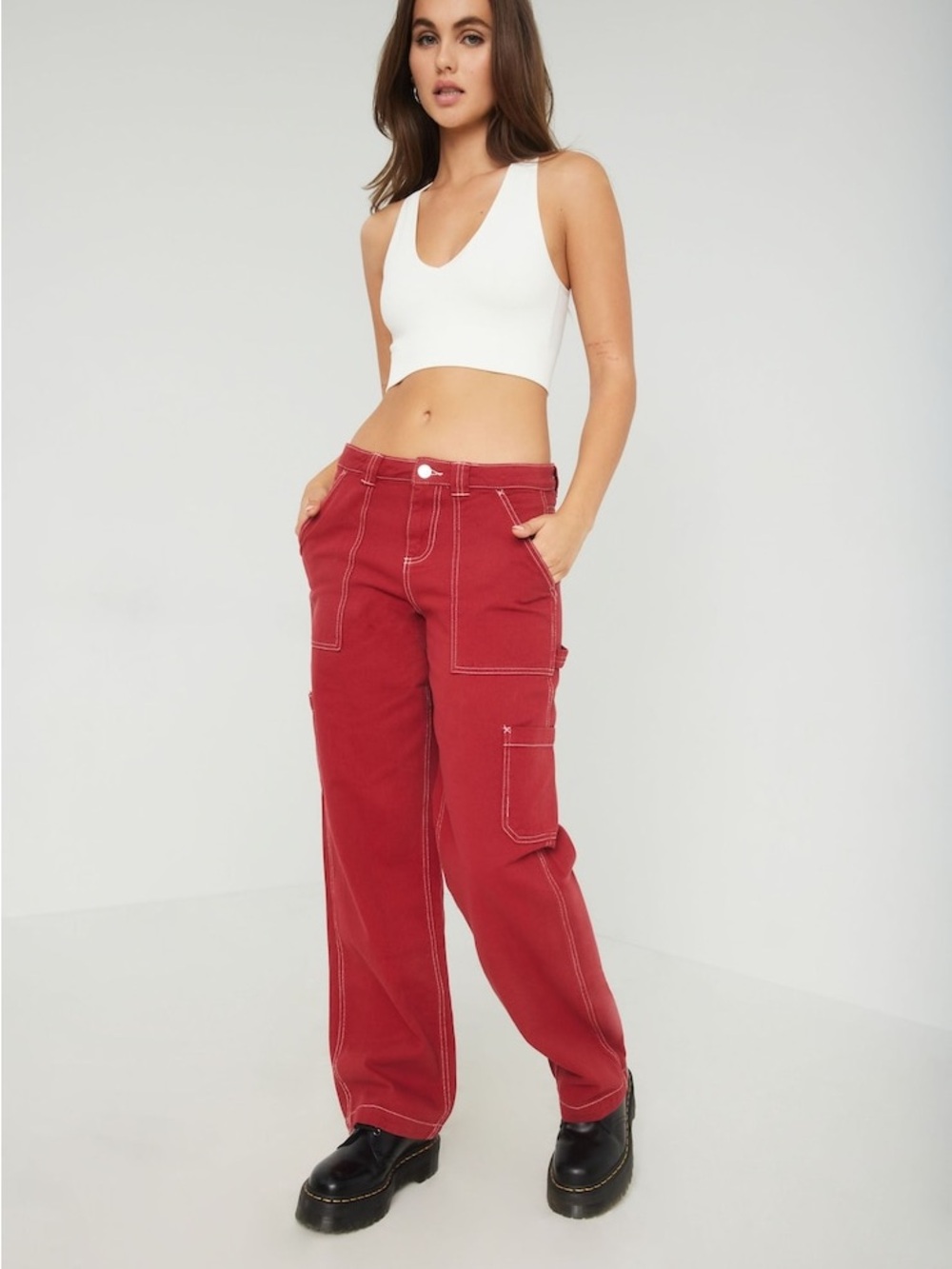 Garage Dani Carpenter Pant - Red